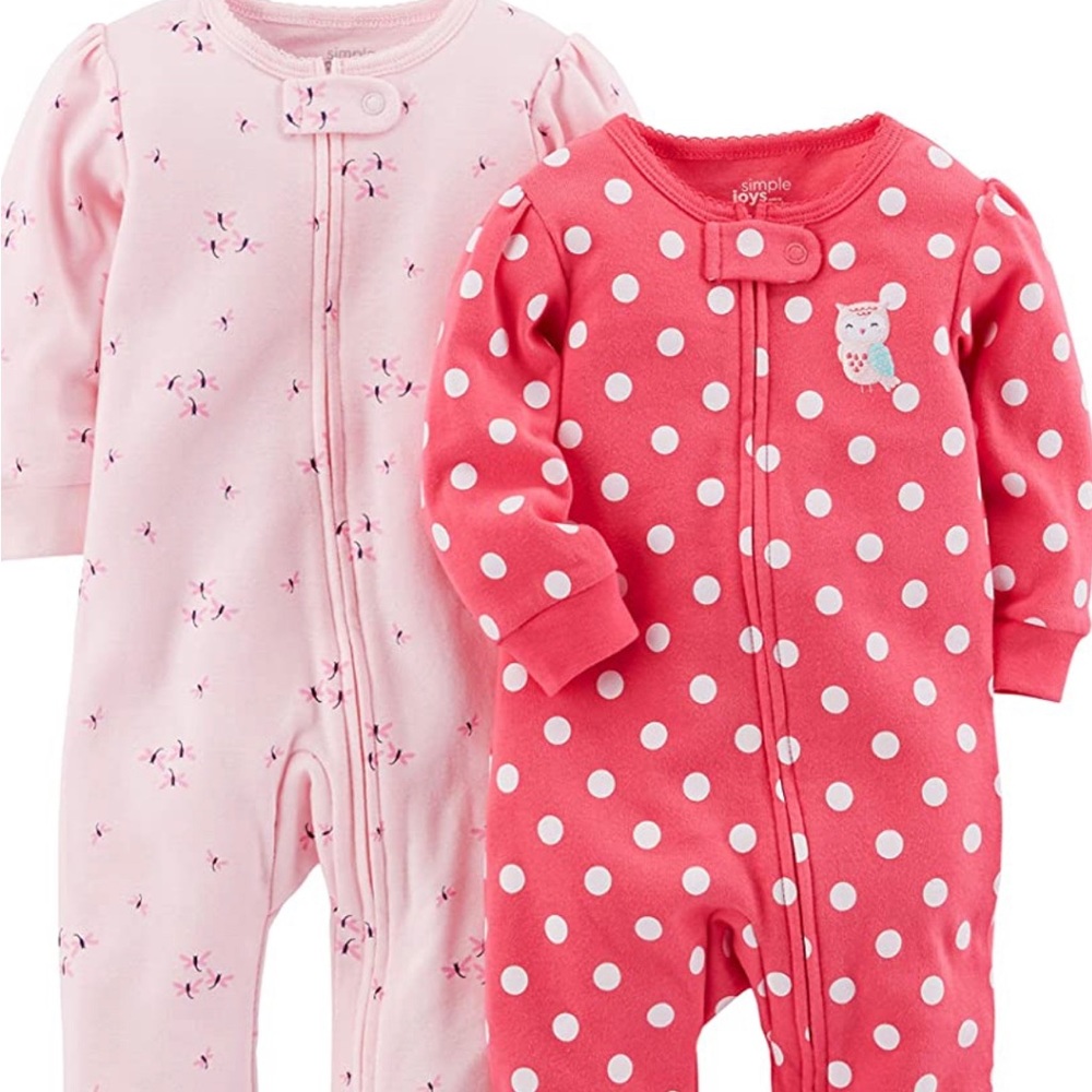 Simple Joys by Carter cotton footless Sleep and Play 3-6m